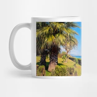 Palm trees Torrox Costa Del Sol Andalusia Costa Spain Mug